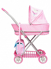 67311 Коляска люлька "Зайка" 63*35*71см, цветная коробка