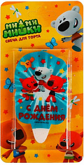 CC-81104-HB-MIMI Свеча для торта Со стикером "с днем рождения" Ми-ми-мишки блистер ЧУДО ПРАЗДНИК