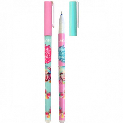 Ручка гелевая пиши-стирай deVENTE "MIRACLE" 0,5 мм, ластик, смен. стержень, 2 диз., синий (5051432) фото