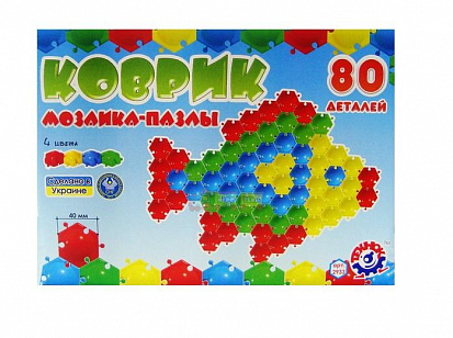Фото товара МТ Т2933 Мозайка - пазлы коврик 80эл. крупные детали 
