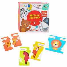 Ранок F1210001P - Настольная игра. Соедини половинки - Весёлые зверушки