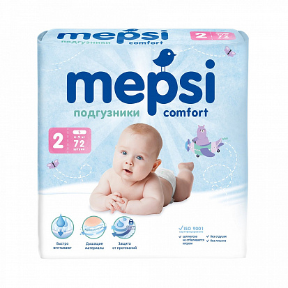 Фото Подгузники детские MEPSI S size (72 шт.)