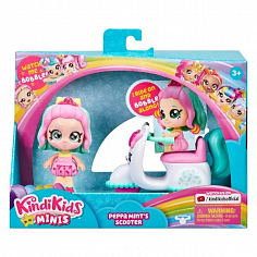 39761 Кинди Кидс Игр набор Мини-кукла Пеппа Минт со скутером. ТМ Kindi Kids