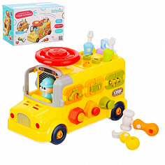 IT110611 Набор развивающий Elefantino "Юный механик", открой окошки, закрути болты, в комплекте: гае