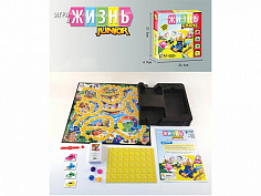 Ф5221Р Настольная игра Игра в жизнь Детская версия. 27.5х4.9х26.4 см. (36/72)5221R