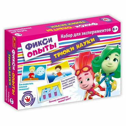 Фото товара Ранок 12187001Р Фиксики опыты трюки науки
