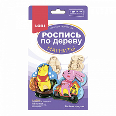 LORI Фнр-022 Роспись по дереву.Магниты "Весёлая прогулка"