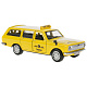 миниатюра 2402-12TAX-YE Машина металл ГАЗ-2402 "ВОЛГА" ТАКСИ 12 см, двери, багаж, желтая, в кор. Технопарк