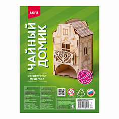 LORI Фн-032 Конструктор из дерева. Чайный домик "Деревянный домик"