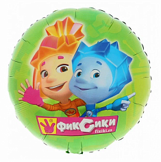 Шарик фольгированный с гелием Фиксики 18"