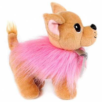 Фото CT191034-18 Мягкая игрушка собака чихуахуа 19см в розовой сумочке, в пак. (русс. уп.) "Мой питомец"
