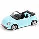 миниатюра 6622-B Машина-кабриолет для куклы голуб., 44см, свет, звук, батар.AG13*3шт. вх.в комп.
