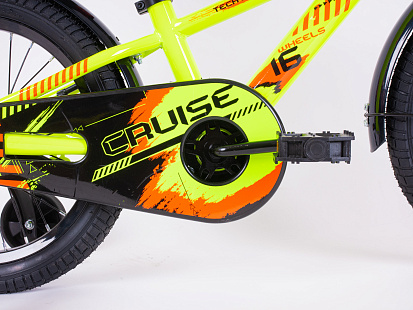 Фото товара Велосипед TechTeam Cruise 14" neon green (сталь)