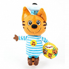 M120318-14S-TY Игрушка мягкая Три Кота три кота Коржик 14см, с ty глазами, озвуч. "МУЛЬТИ-ПУЛЬТИ"