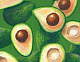 миниатюра ХК-8144 Холст с красками 17х22 по номер. в кор. (13цв.) Яркие зеленые авокадо (Арт. ХК-8144)