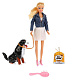 миниатюра DF8428 Кукла гнущаяся, с собакой, с аксесс. в кор.