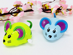 6616 Заводная игрушка Умный мышонок 8см, 6 видов в ассорти [цена за шт.] (6616)