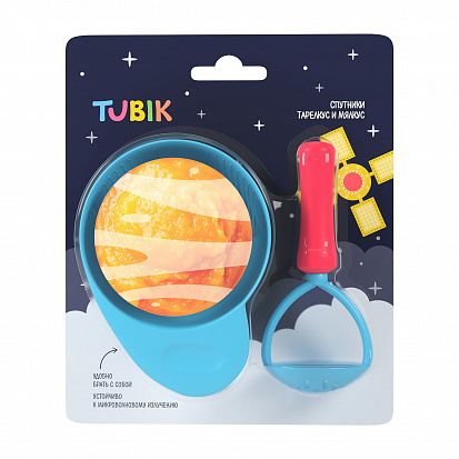 Фото LUBBY15812 арт.15812/8 "Спутники Тарелкус и Мялкус": Миска с прибором для измельчения TUBIK
