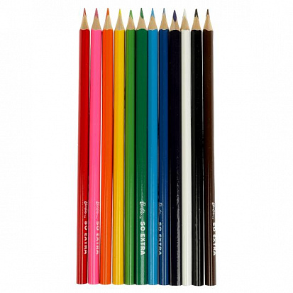 Фото CPT12-65500-BRB Цветные карандаши БАРБИ 12цв, трёхгран, barbie extra Умка