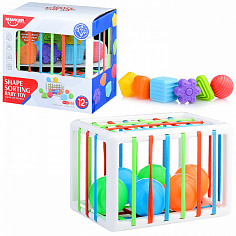 HE0289 Логическая игрушка "Тактильный сортер" в коробке