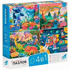 RI0001C Пазлы "4 в 1"