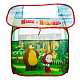 миниатюра GFA-MB-R Детская игровая палатка "играем вместе" "маша и медведь" 83*80*105см в сумке