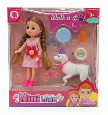 55847 Игровой набор "Кукла Лили с собачкой"