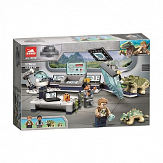 Г11577 Конструктор BELA Парк Юрского Периода Лаборатория доктора Ву 176 деталей. 26х19х6 см. (60)115