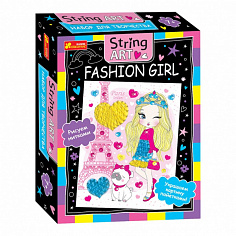 Ранок 13100485Р №3 -- Девочка. Картина из пайеток и ниток