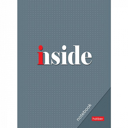 Фото товара 032162 Блокнот ХАТБЕР А6 "INSIDE", 36л., клетка, скоба (1/120) (32Б6B1) (032162)