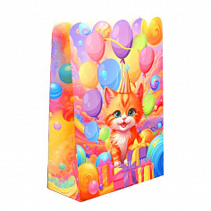 PTXL-114634-UN Пакет подарочный с днем рождения, фигурная вырубка, размер xl ЧУДО ПРАЗДНИК