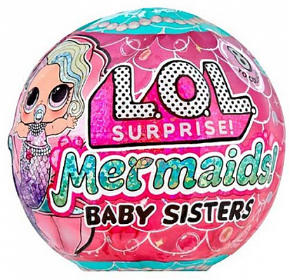 43466 ЛОЛ СЮРПРАЙЗ Кукла в шаре Сестричка Mermaids! с акс L.O.L. SURPRISE! фото