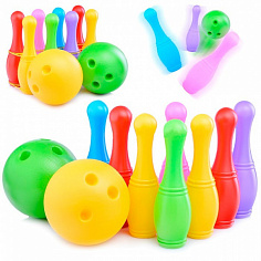 3436 Кегли 8+2 с большими шариками 3-436