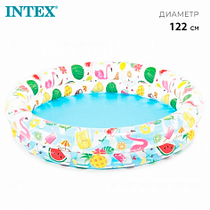 59421NP Бассейн надувной "Фрукты", 122 х 25 см, от 2 лет, 59421NP INTEX