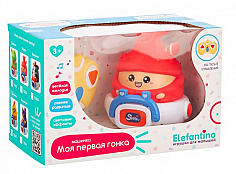 IT110613 Машинка "Фрукт" "Elefantino" на пульте р/у, игрушка снимается, мягкий материал, движение вп