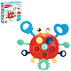 IT109533 Игрушка развивающая Крабик "Elefantino" яркие цвета, подвижные элементы, в/к 13*12,5*5 см фото