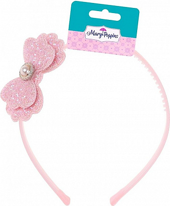 Фото товара 455463 Ободок "Жемчужный бант", 8*5 см.