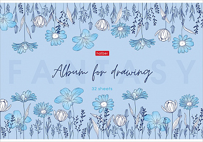 Фото товара Альбом для рисования ХАТБЕР А4 32 л. "Wonderful Flowers", скоба (079729) (9/45)