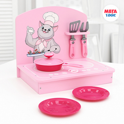 Фото МТ 17303 Кухня детская мини розовая 6 предметов