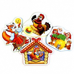 4690590144305 МАКСИ-ПАЗЛ "УМКА" ЛЮБИМЫЕ СКАЗКИ. МЯГКИЙ (ЕВА) НА БЛИСТЕРЕ (4 ДЕТАЛИ)