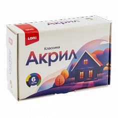 LORI Акрк-004 Краски акриловые КЛАССИКА, 6 цв. по 15 мл