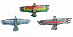 миниатюра F-4 воздушный змей с катушкой 30 м 100 см 3 цвета