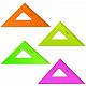 миниатюра ТК570 Треугольник СТАММ "NEON Cristal", 16см*45, ассорти (ТК570)