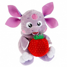 V85497/16S19 Мягкая игрушка "мульти-пульти" ("лунтик и его друзья") лунтик с клубничкой в пак. 16см