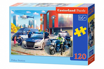 Фото товара Пазлы B6-13562 Полицейский участок, (120 деталей MIDI) Castor Land