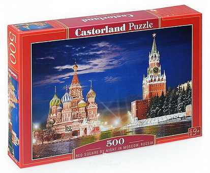 Фото товара Пазлы B-53124 Красная площадь, Москва, 500 деталей Castor Land