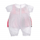 миниатюра KQ079735 Одежда для куклы 39-45см: костюм роз. в клетку, пакет с вешалкой