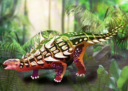 Фото товара MPZCD4-M Collection DINOSAURS.Динозавр Таларурc. 110 деталей. р-р 28,5 х 18см. Сред. р-р детали 3,5с