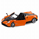 миниатюра 1251198JB ТМ "Автопанорама" Машинка металлическая, 1:24, Pagani Huayra Roadster, оранж, открываются 