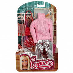 SETDRESS-11-S-BB Аксессуары для кукол 29 см комплект одежды и акс для Софии, блист КАРАПУЗ